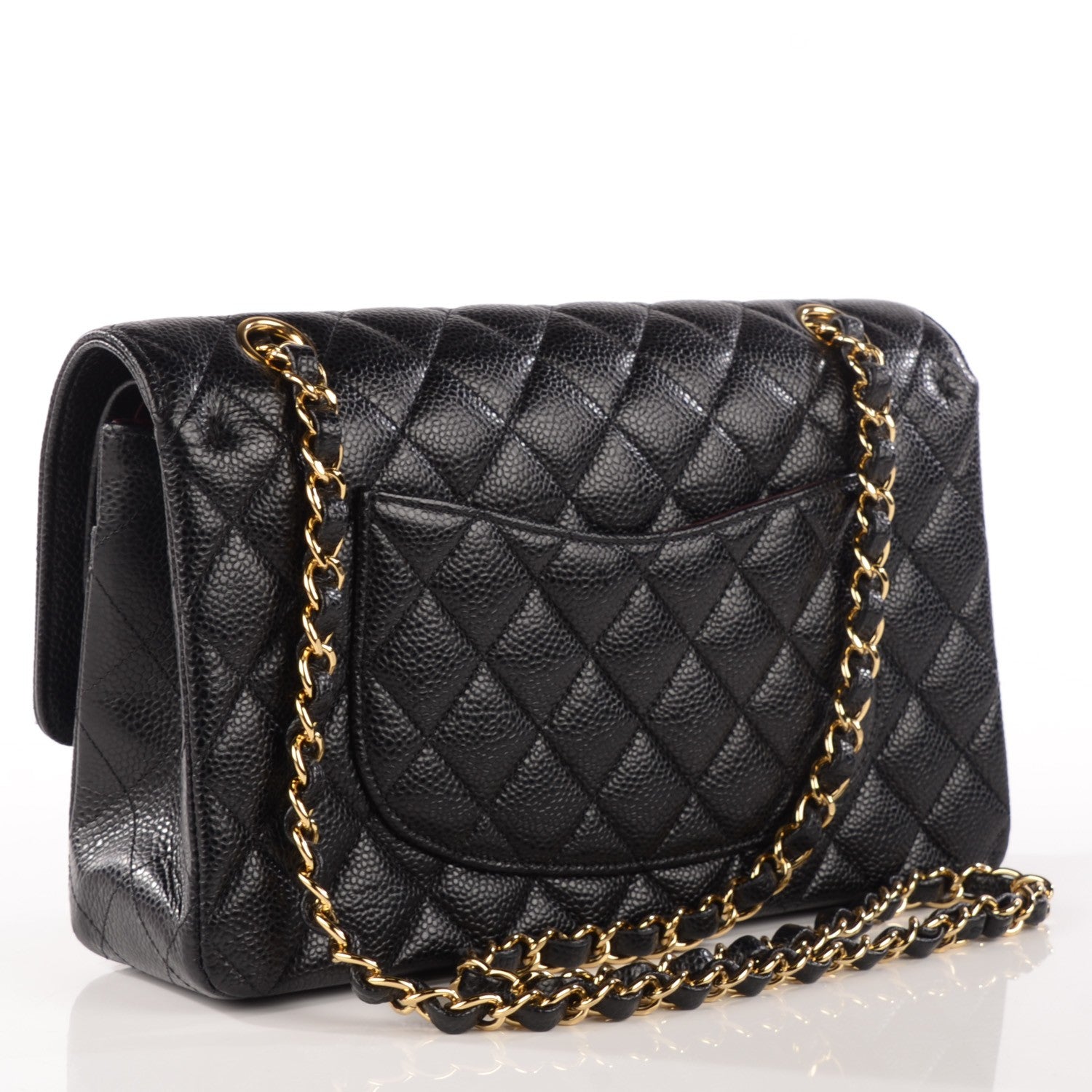 Chanel Caviar Quilted Medium Double Flap Black 3 of 9