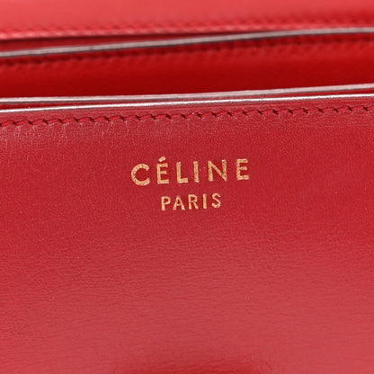 Celine Box Calfskin Small Classic Box Flap Bag Red 6 of 11