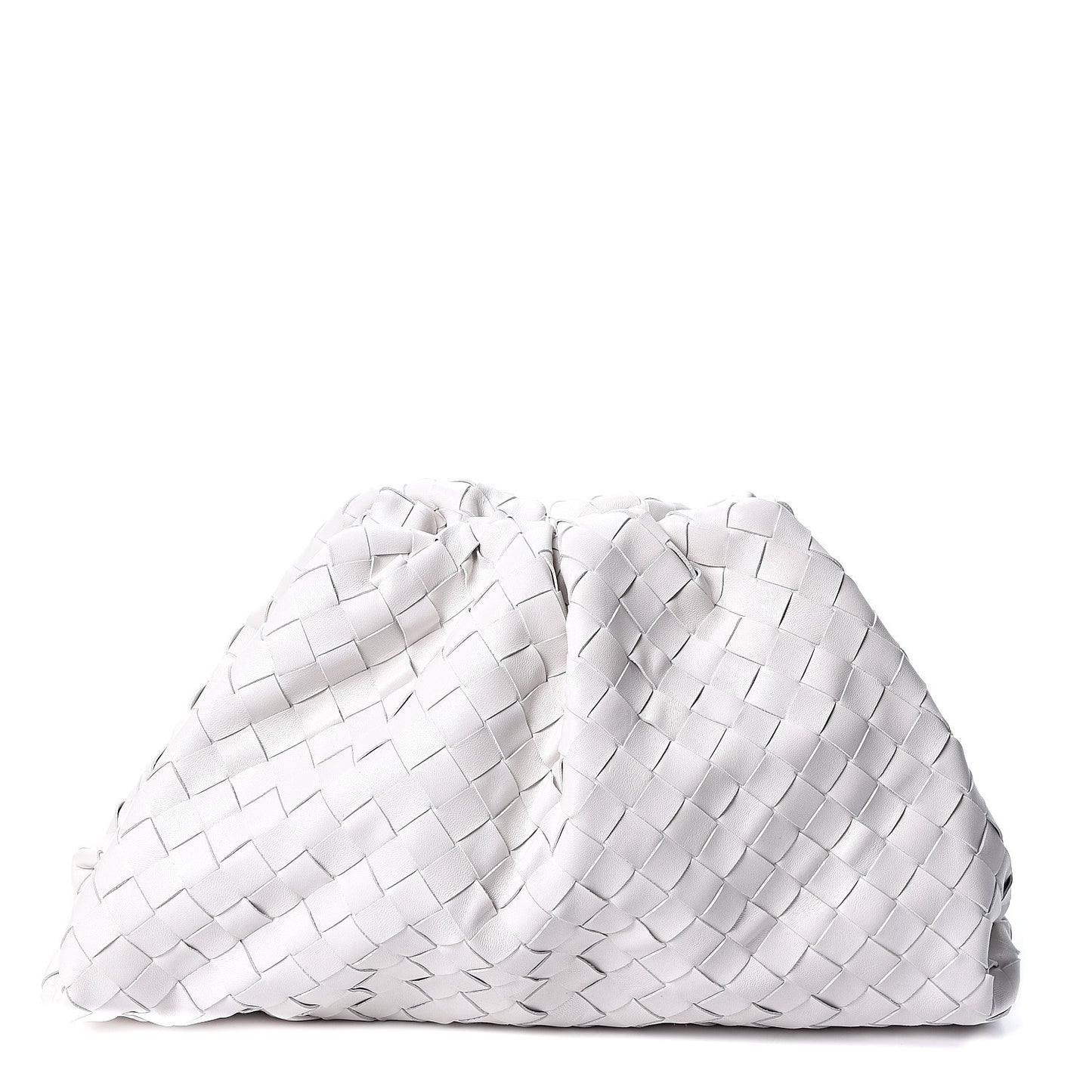 Nappa Maxi Intreccio The Pouch Oversized Clutch Plaster