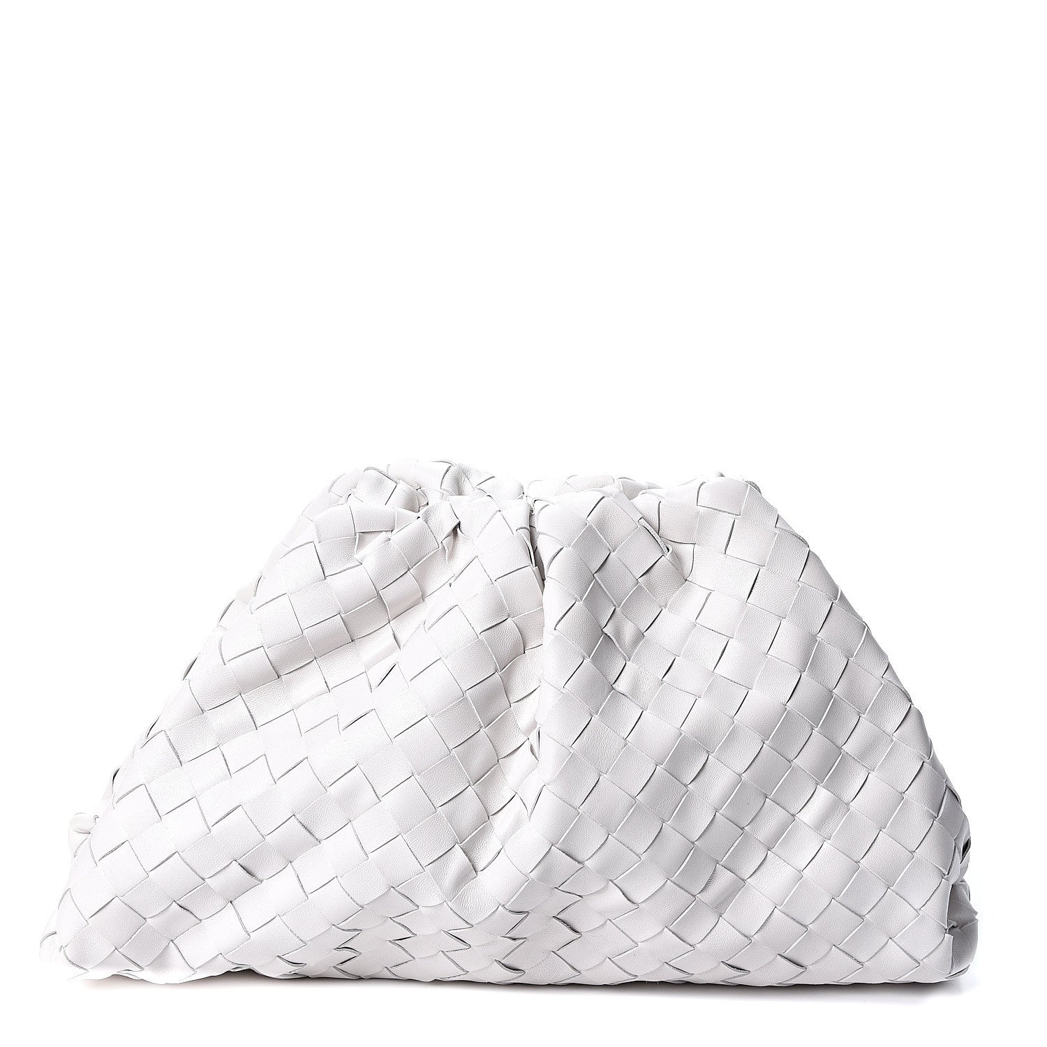 Bottega Veneta Nappa Maxi Intreccio The Pouch Oversized Clutch Plaster 1 of 8
