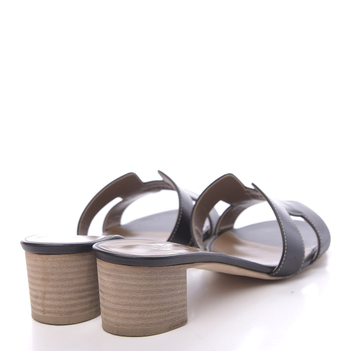 Calfskin Oasis Sandals 37.5 Black