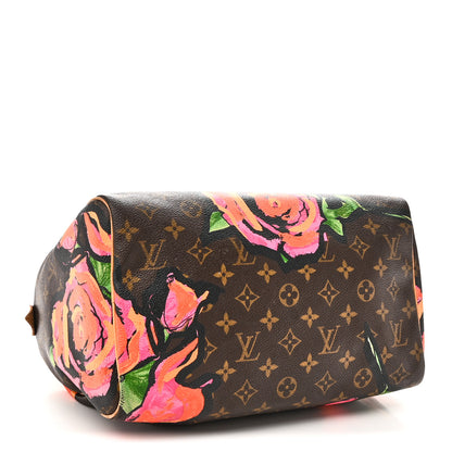 Louis Vuitton Monogram Roses Speedy 30 4 of 13