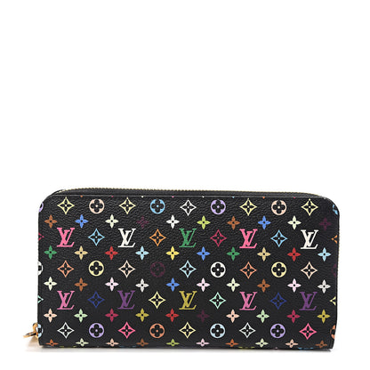 Louis Vuitton Monogram Multicolor Zippy Wallet Black Grenade 1 of 7