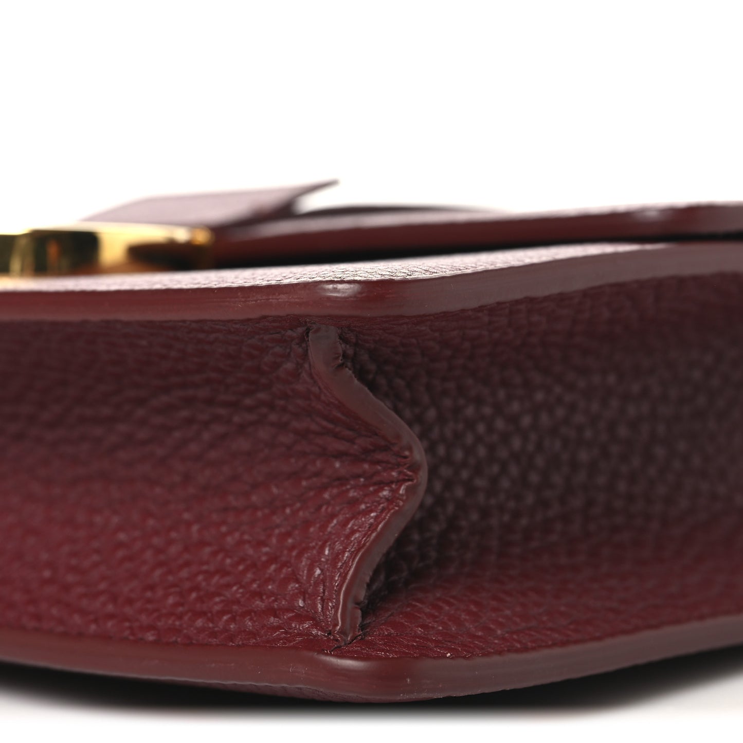 Grained Calfskin 30 Montaigne Flap Bag Red Brick