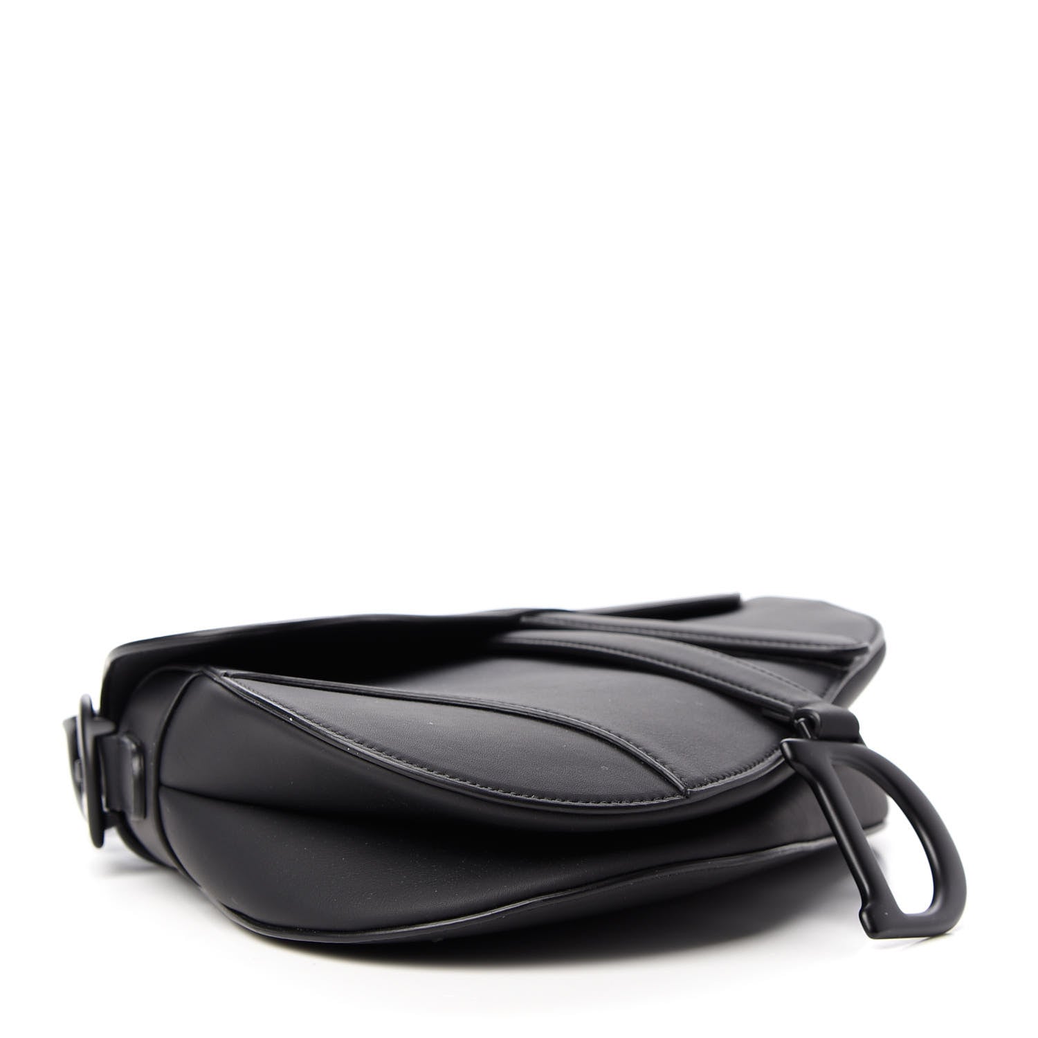 Christian Dior Ultra Matte Calfskin Saddle Bag Black 4 of 9