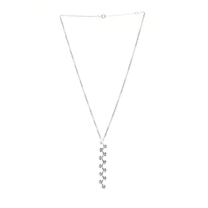 Chanel 18K White Gold Diamond Comet Multi Star Pendant Necklace 3 of 5
