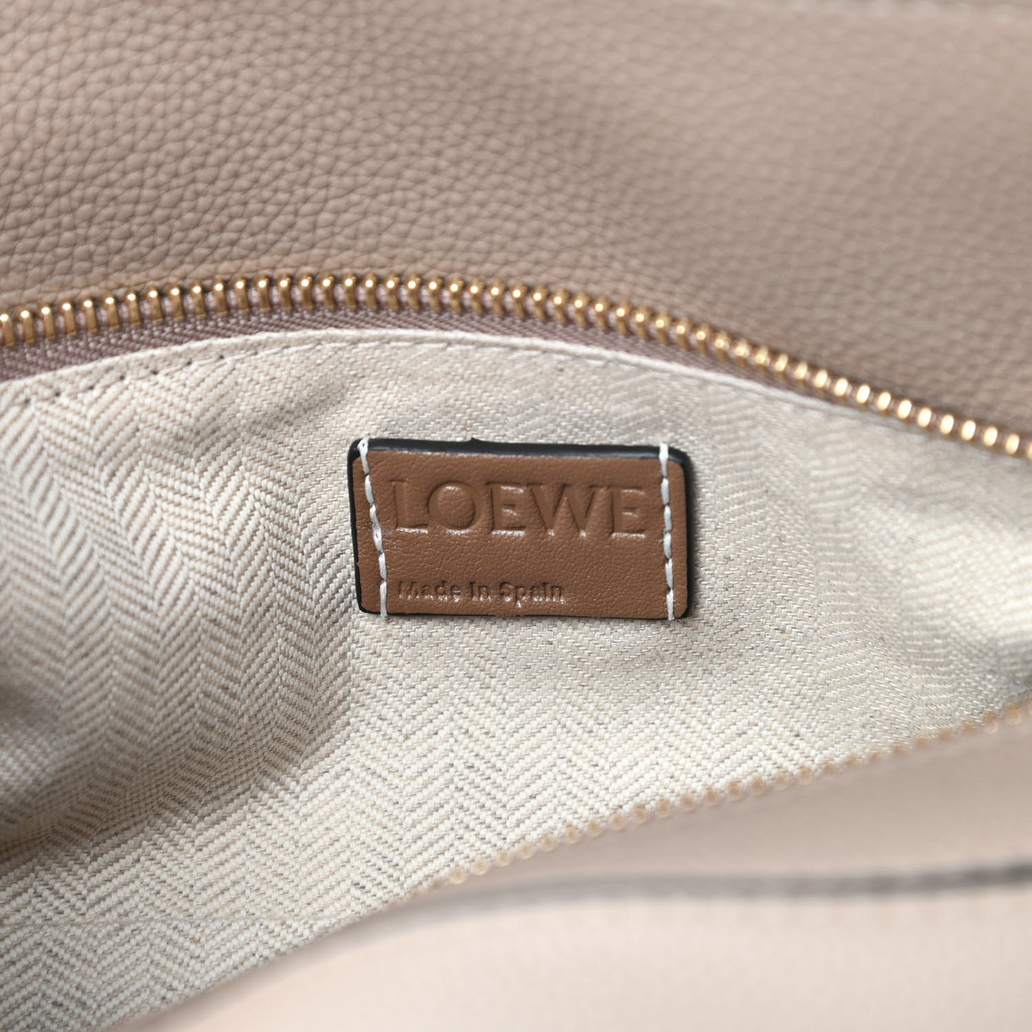 Grained Calfskin Small Puzzle Bag Sand Mink