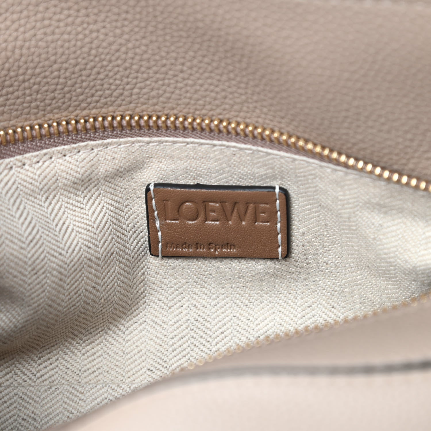 Loewe Grained Calfskin Small Puzzle Bag Sand Mink 6 of 10