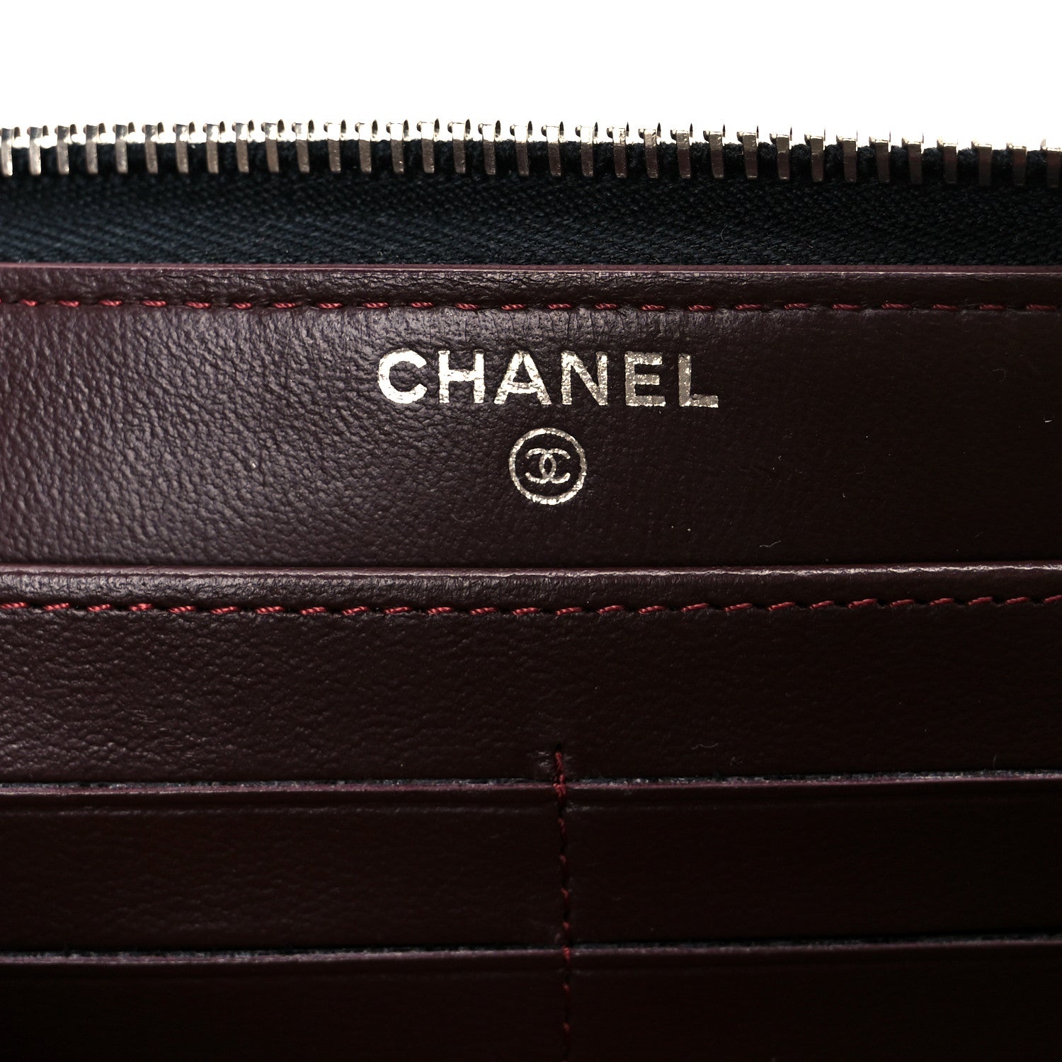 Chanel Lambskin Quilted Large Gusset Zip Around Wallet Black 11 of 18
