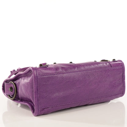 Balenciaga Agneau Classic Hardware Mini City Ultraviolet 4 of 11