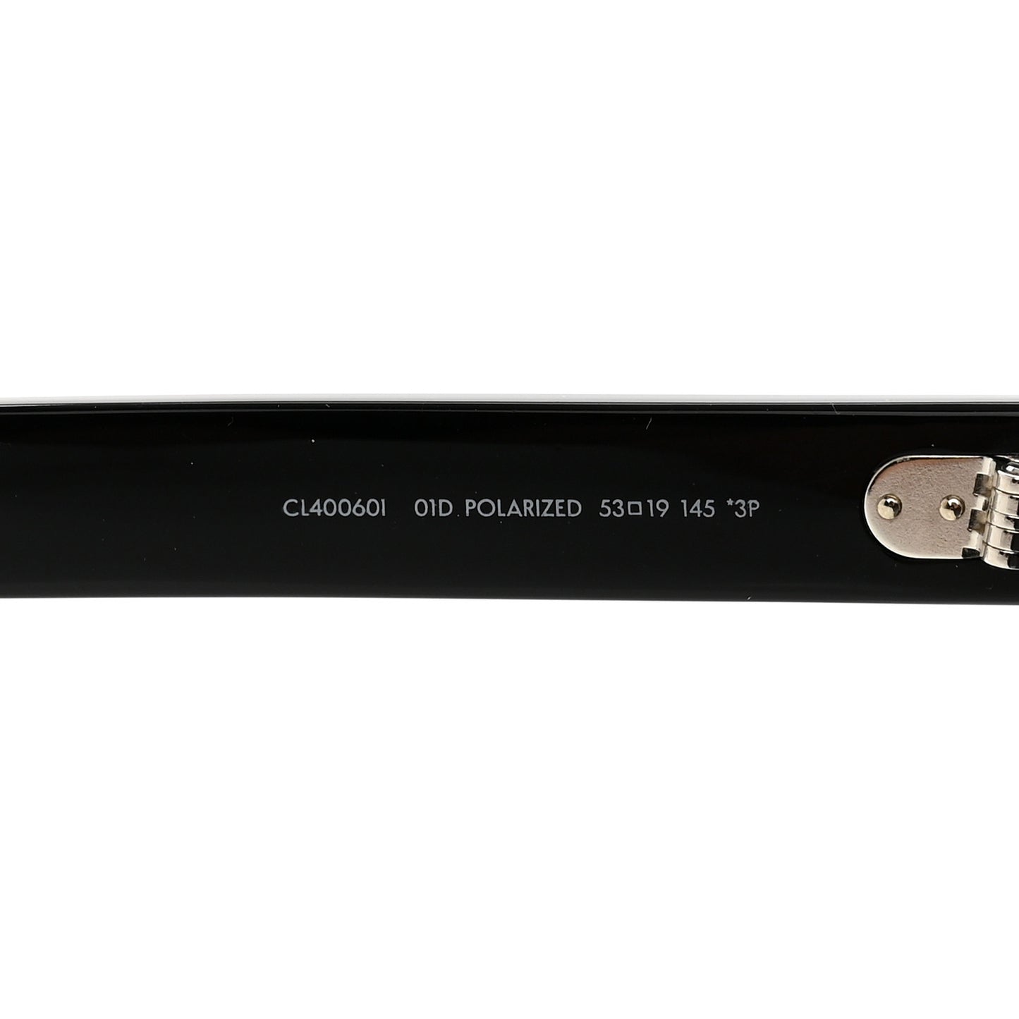 Acetate Polarized Rectangular Sunglasses CL40060I Black