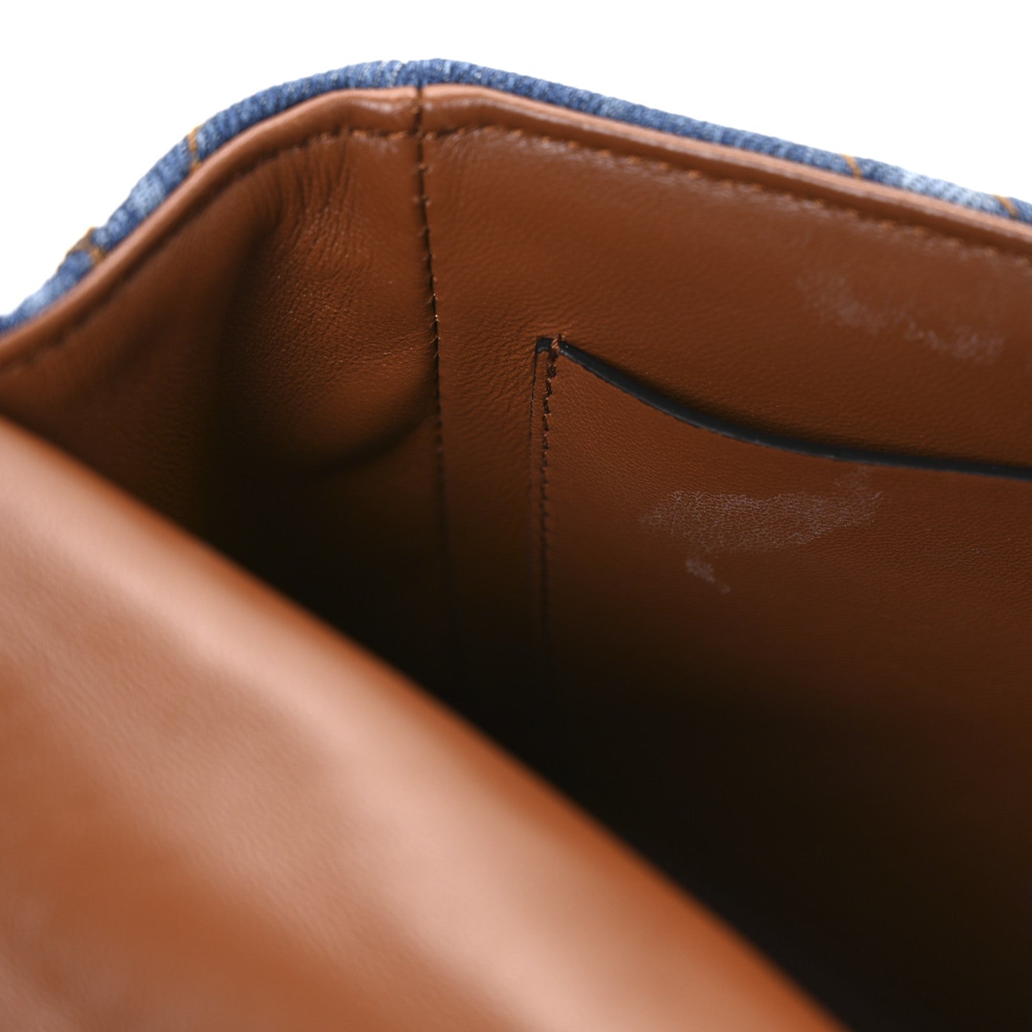 Valentino Garavani Denim Medium Roman Stud Shoulder Bag Light Denim Selleria 10 of 10