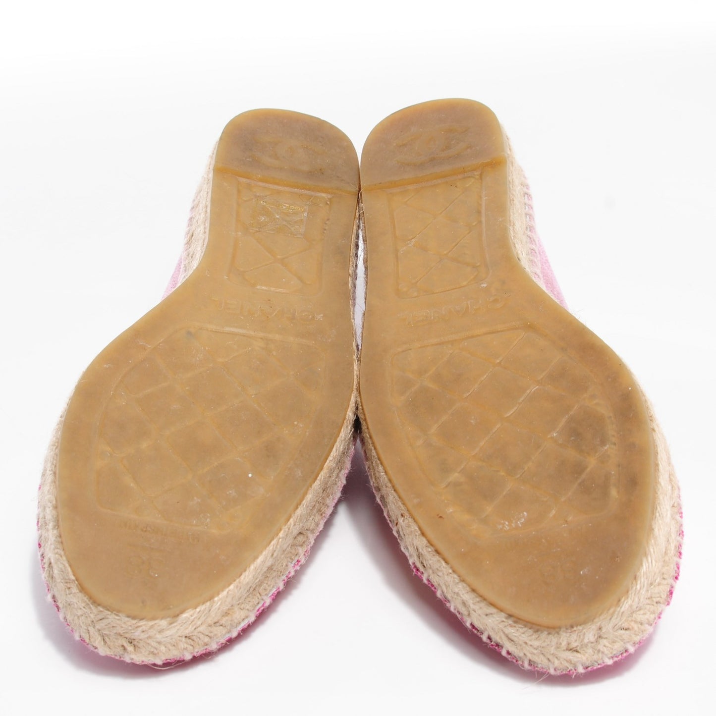 Canvas Sequin CC Espadrilles 38 Pink