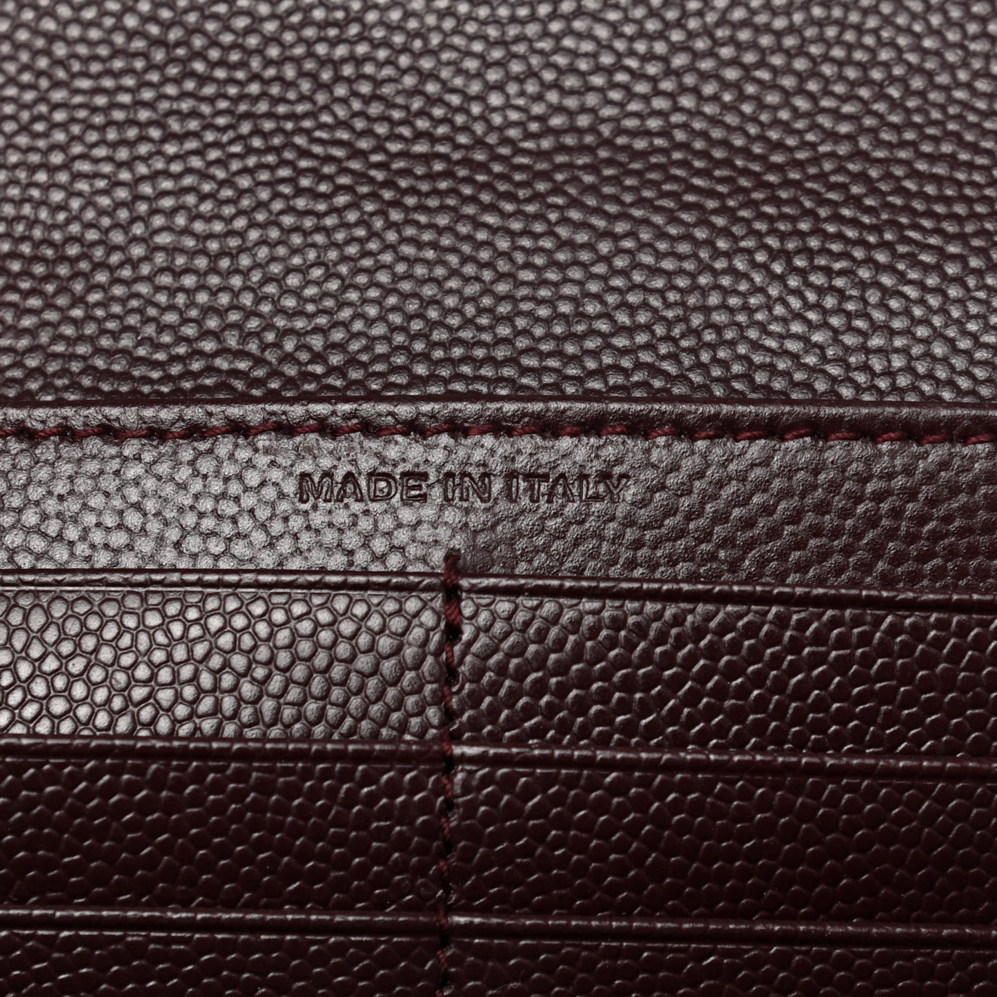 Grain De Poudre Matelasse Chevron Monogram Flap Wallet Rouge Legion
