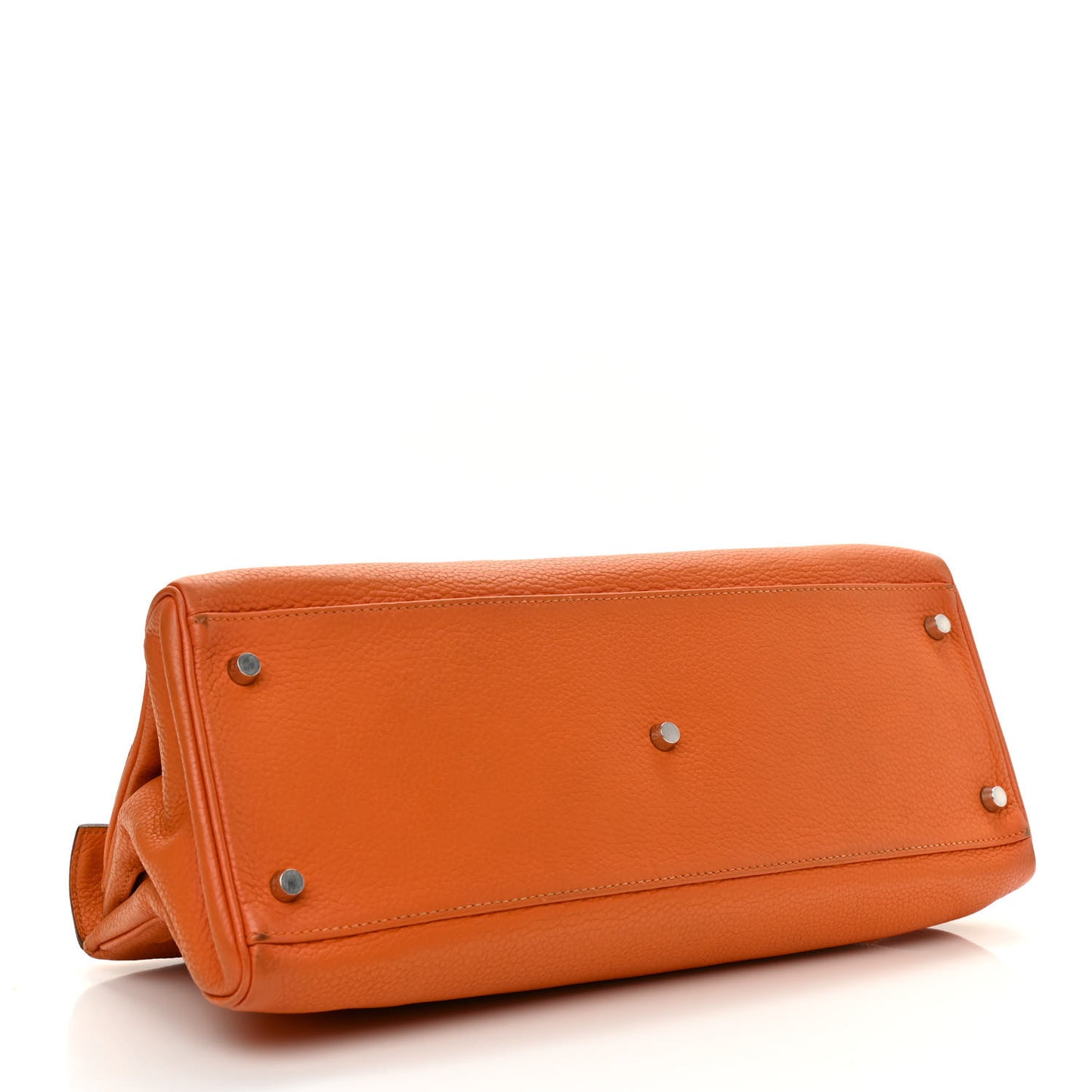 Taurillon Clemence Shoulder Kelly 40 Orange