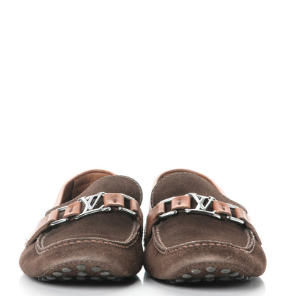 Louis Vuitton Suede Hockenheim Loafers 7 Brown 2 of 10