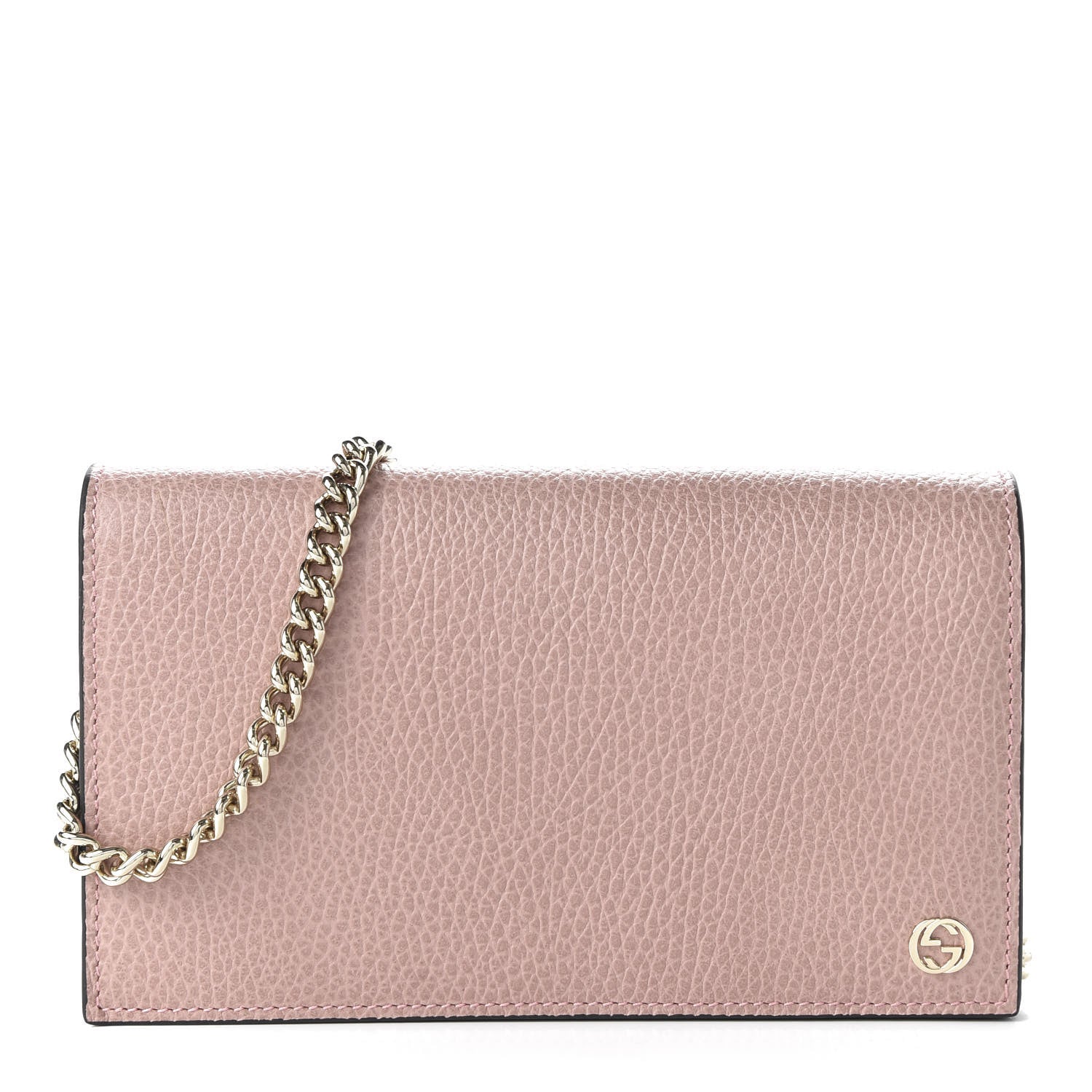 Gucci Dollar Calfskin Medium Betty Chain Wallet Soft Pink 1 of 10