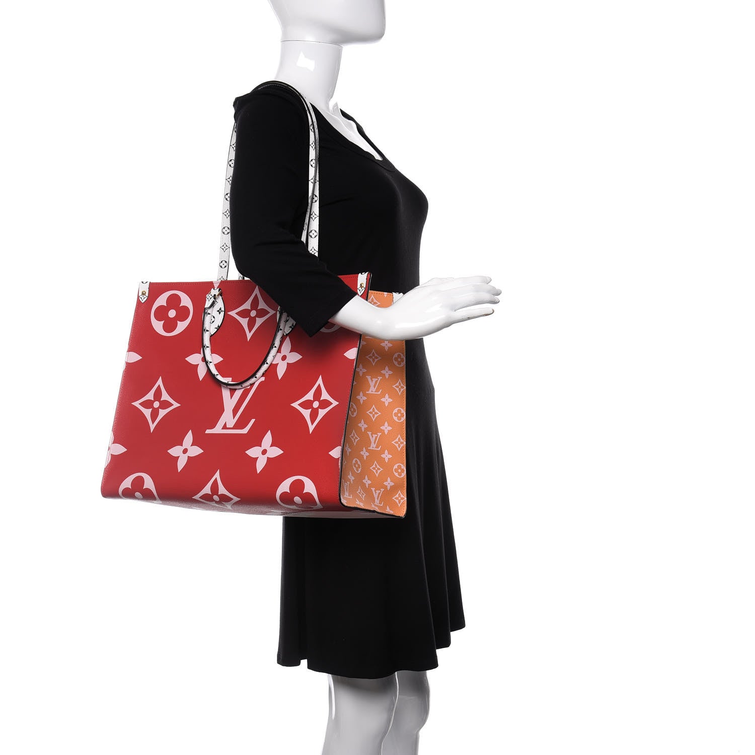 Louis Vuitton Monogram Giant Onthego GM Rouge Rose 2 of 11