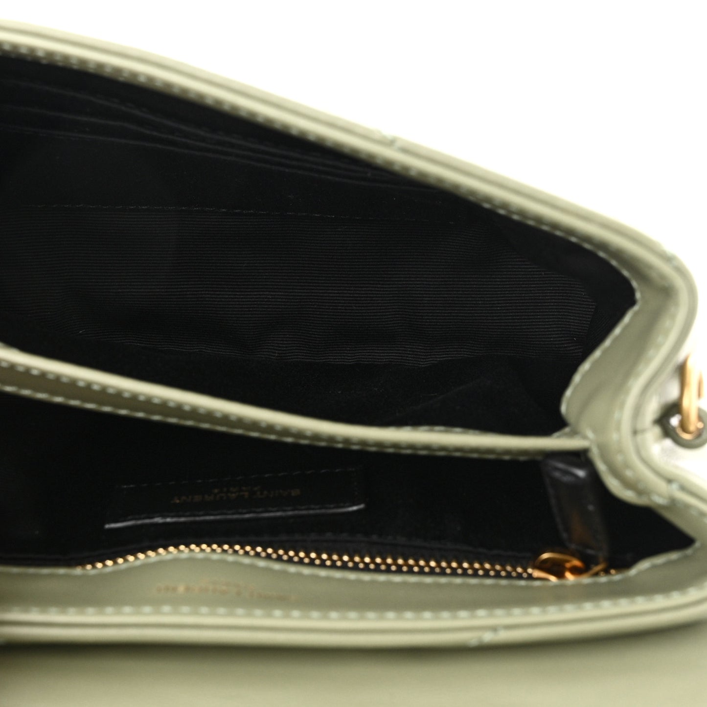Calfskin Y Quilted Monogram Toy Loulou Crossbody Bag Light Sage