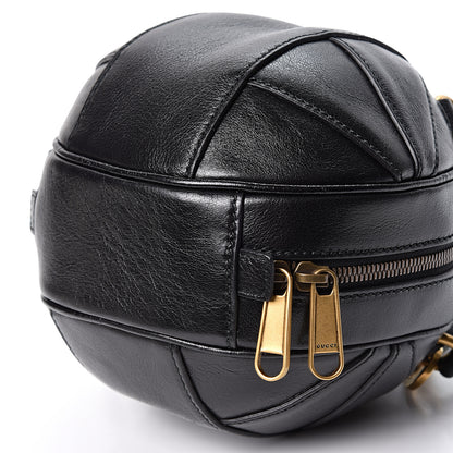 Gucci Piuma Lux Energy Mini Tifosa Basketball Shaped Shoulder Bag Black 9 of 9
