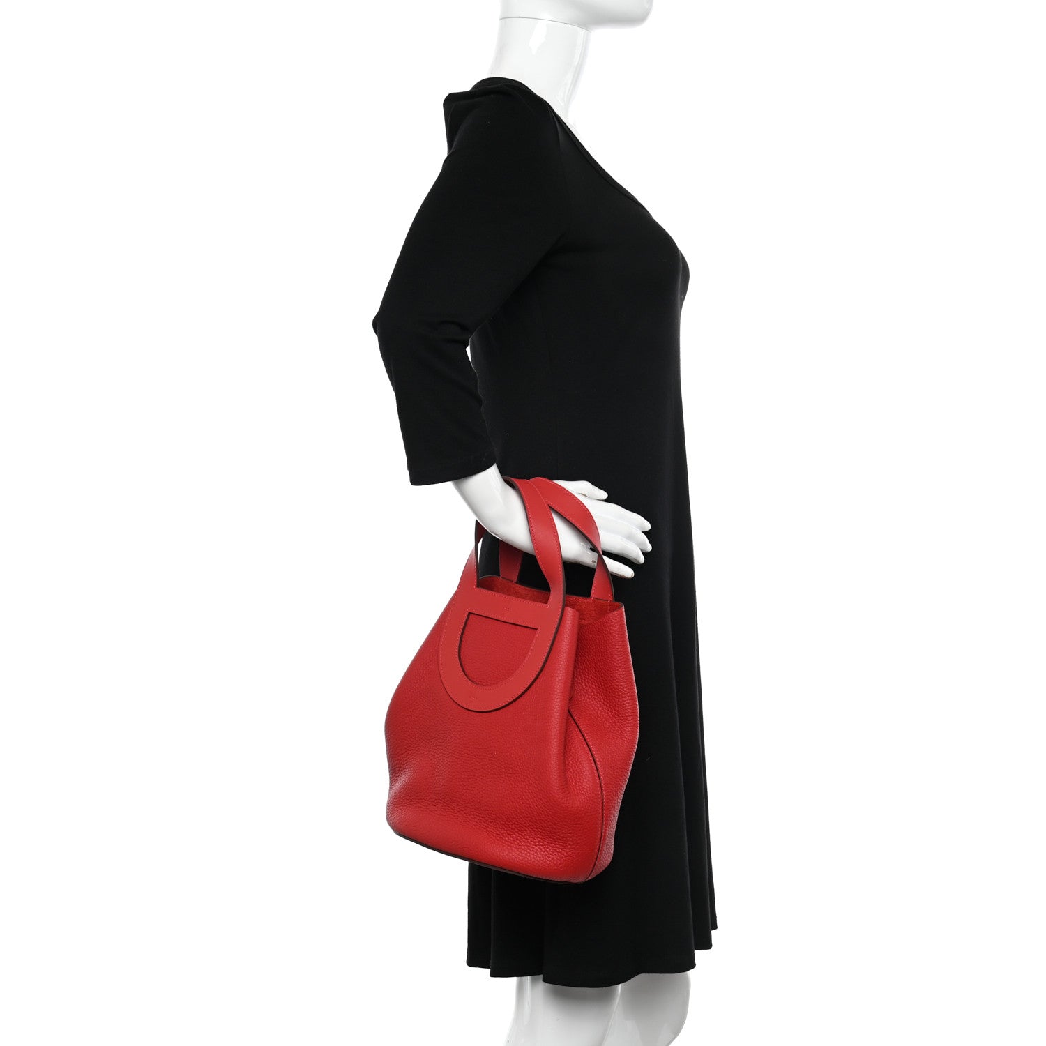 Hermes Taurillon Clemence Swift In-The-Loop 23 Bag Vermillion 2 of 12