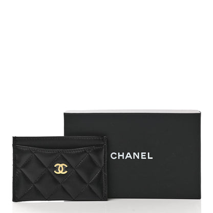 Chanel Lambskin Quilted Card Holder Black 9 of 9