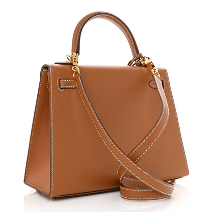 Hermes Epsom Kelly Sellier 25 Gold 3 of 12