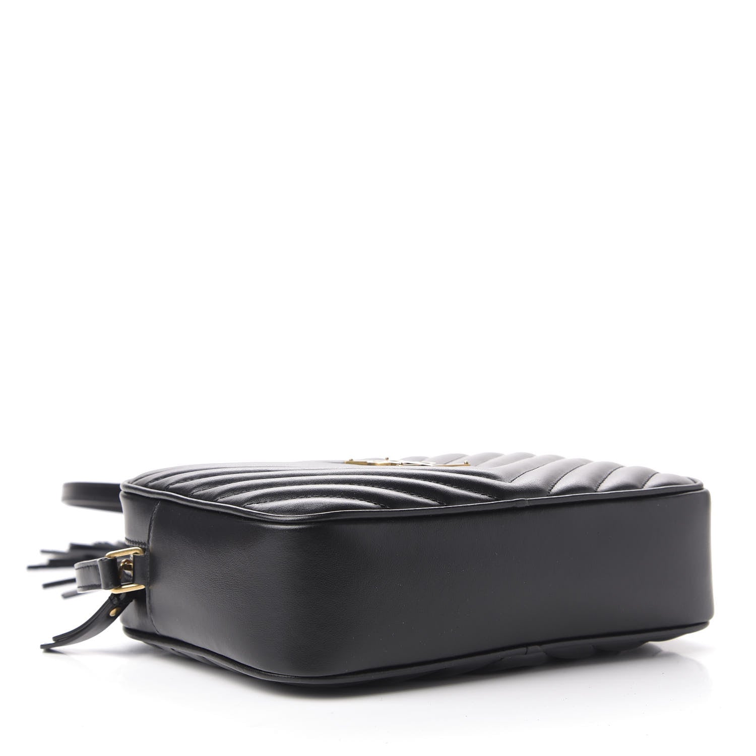 Saint Laurent Calfskin Matelasse Monogram Lou Camera Bag Black 4 of 10