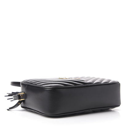 Saint Laurent Calfskin Matelasse Monogram Lou Camera Bag Black 4 of 10