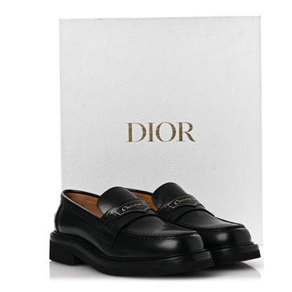Christian Dior Brushed Calfskin Boy Platform Loafers 35.5 Black 11 of 11