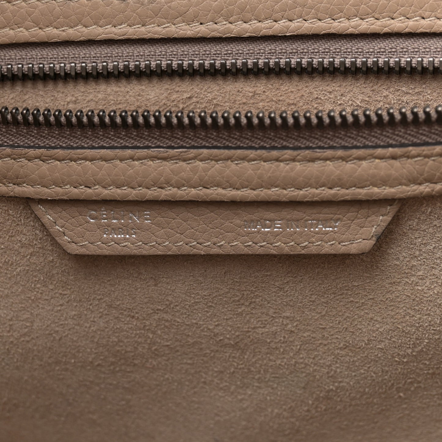 Drummed Calfskin Mini Luggage Dune