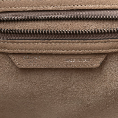 Celine Drummed Calfskin Mini Luggage Dune 6 of 17