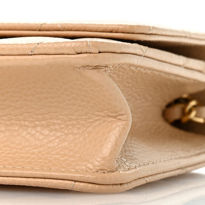 Chanel Caviar Quilted Wallet on Chain WOC Beige 11 of 11