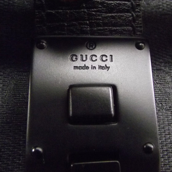 Gucci Monogram Bamboo Bullet Satchel 9 of 10