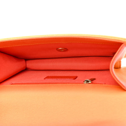 Chanel Caviar Quilted Small Sunset On The Sea Flap Orange 5 of 13