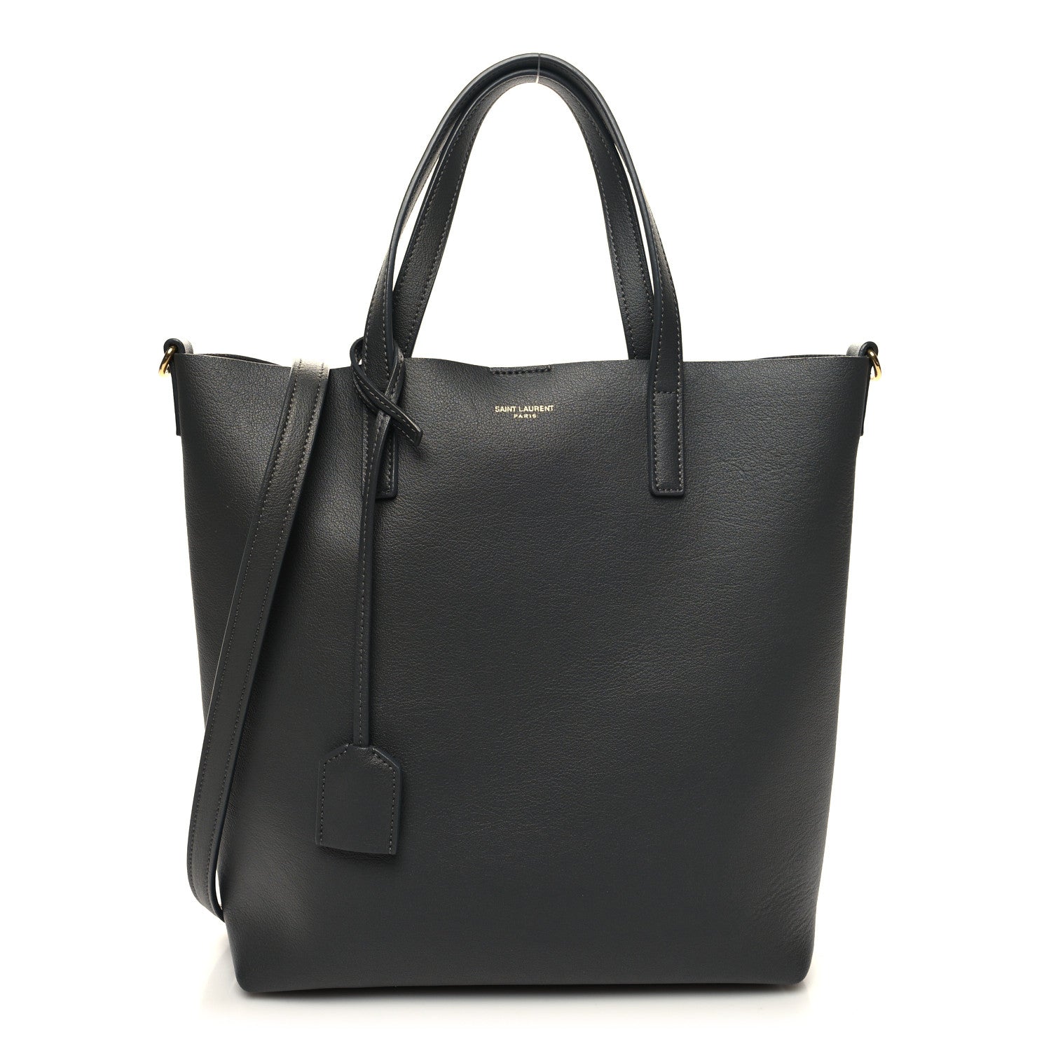 Saint Laurent Calfskin Toy Shopping Tote Storm 1 of 10