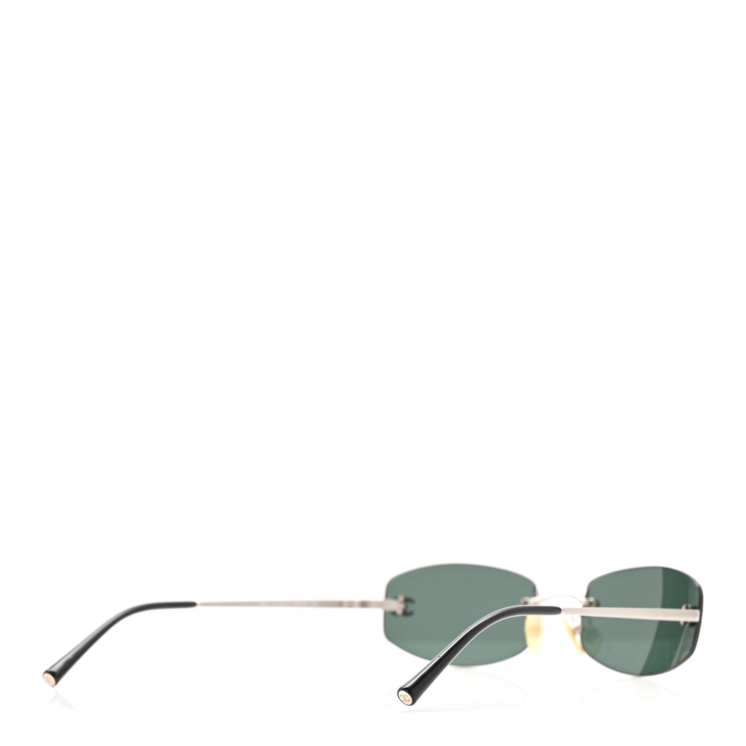 Chanel Metal Frameless Sunglasses 4002 Grey 4 of 8