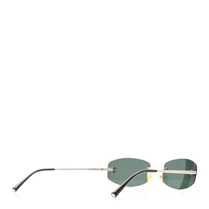Chanel Metal Frameless Sunglasses 4002 Grey 4 of 8