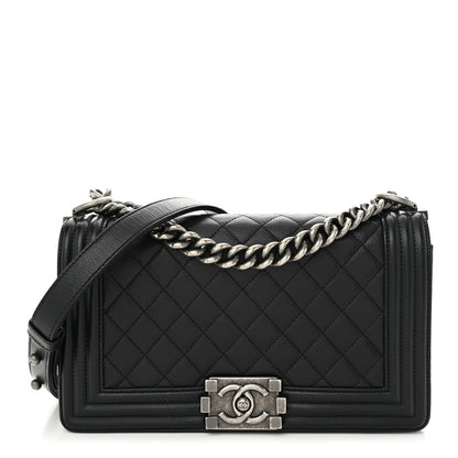 Chanel Caviar Quilted Medium Boy Flap Black 1 of 11
