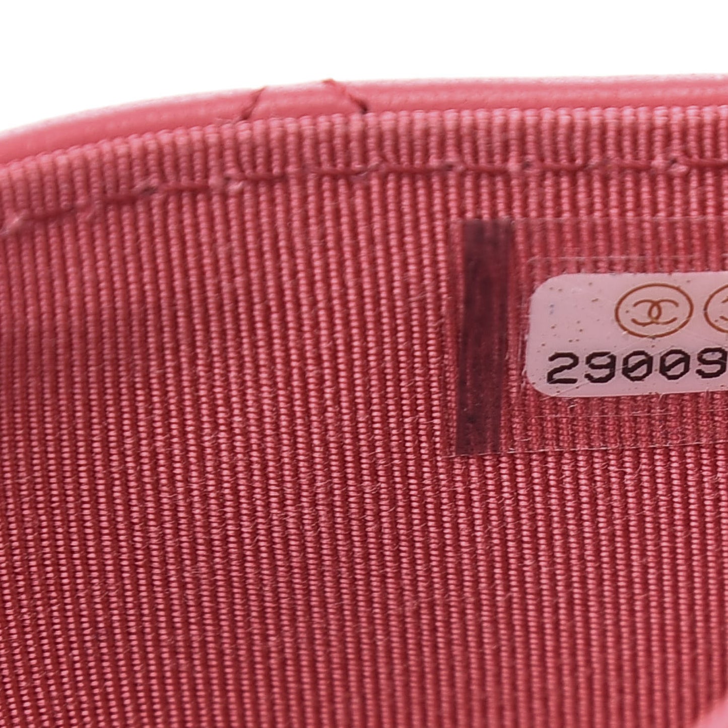 Lambskin Quilted Flap Card Holder Wallet Dark Pink