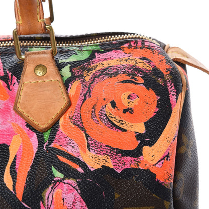 Louis Vuitton Monogram Roses Speedy 30 14 of 17
