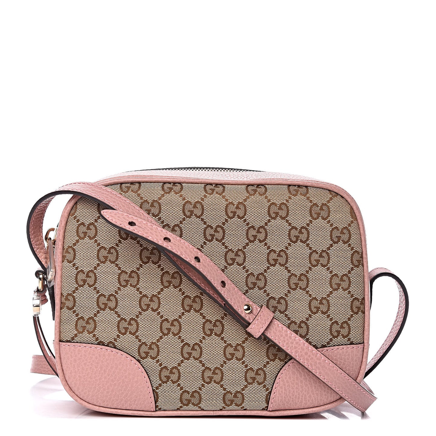 Monogram Mini Bree Messenger Bag Beige Soft Pink