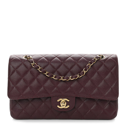 Chanel Caviar Quilted Medium Double Flap Burgundy 1 of 9