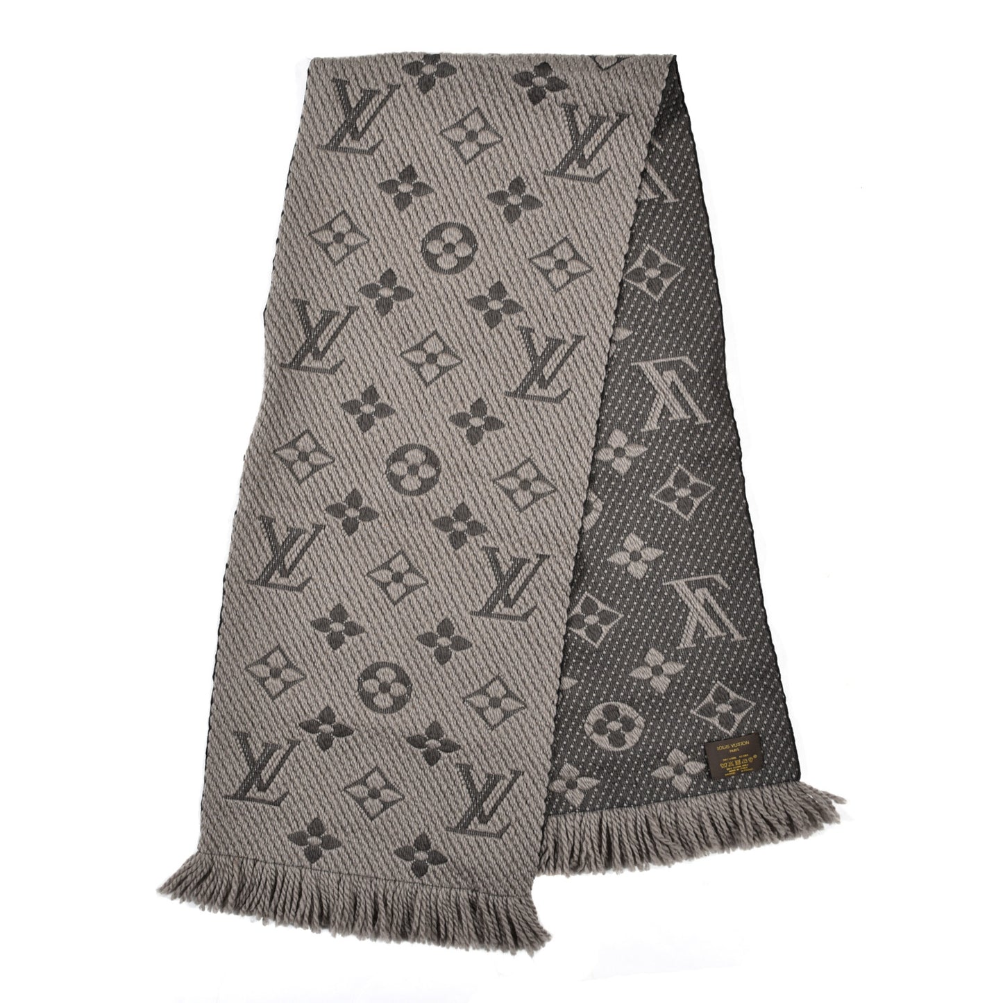 Wool Silk Logomania Scarf Verone