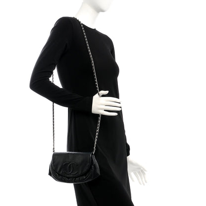 Chanel Caviar Half Moon Wallet On Chain WOC Black 2 of 8