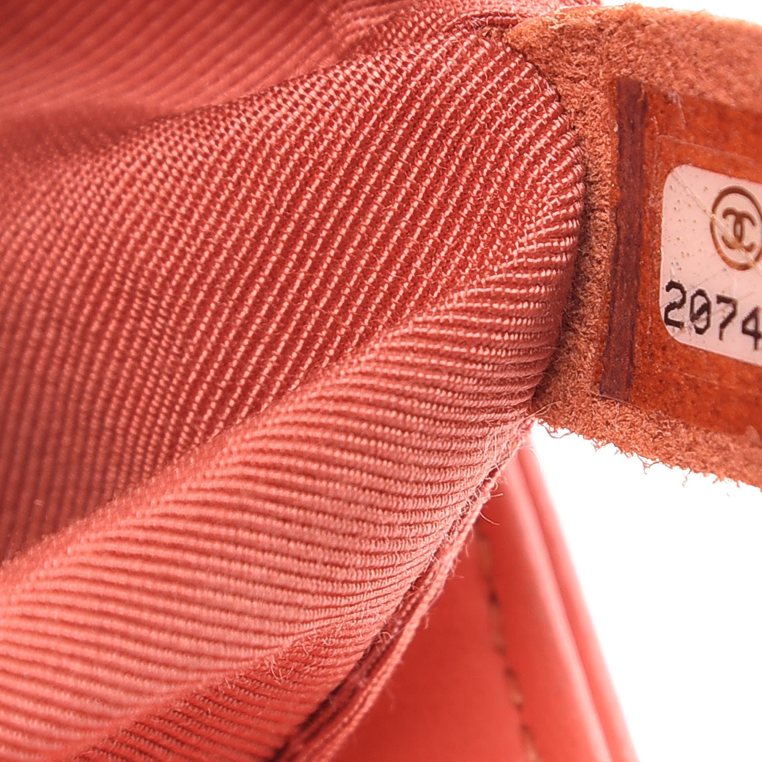 Chanel Lambskin Tweed Small Boy Flap Coral 7 of 14