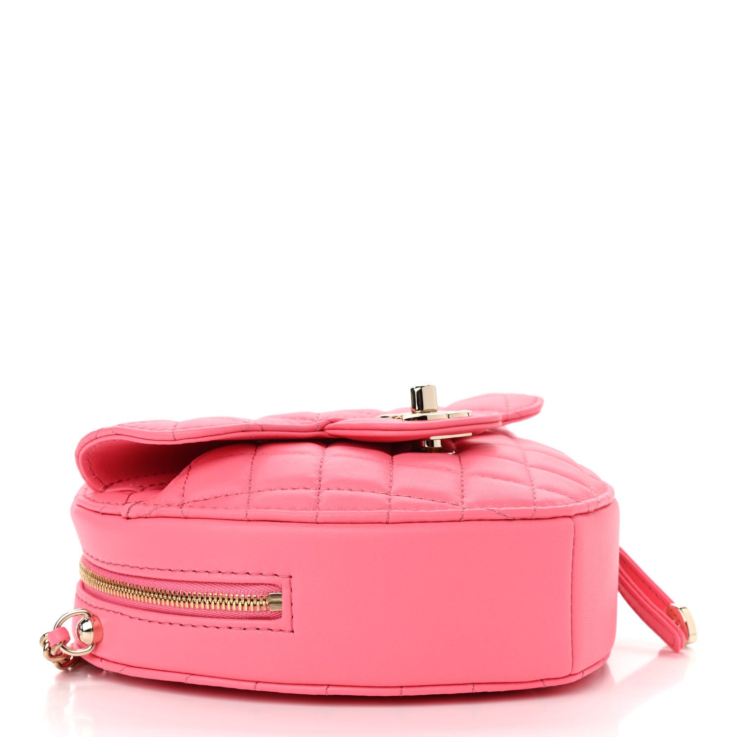 Chanel Lambskin Quilted CC In Love Heart Bag Pink 4 of 14