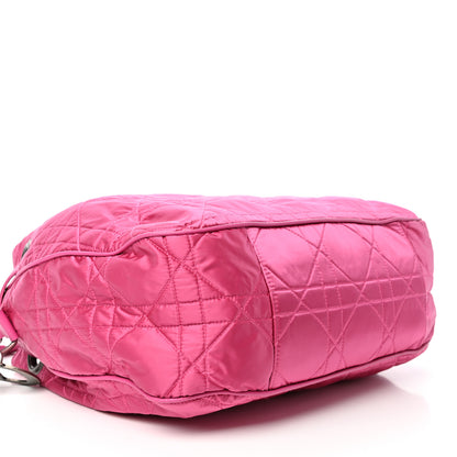 Christian Dior Satin Cannage Drawstring Bag Pink 8 of 10