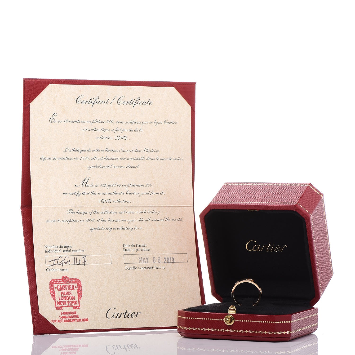 Cartier 18K Yellow Gold 5.5mm LOVE Ring 51 5.75 5 of 5