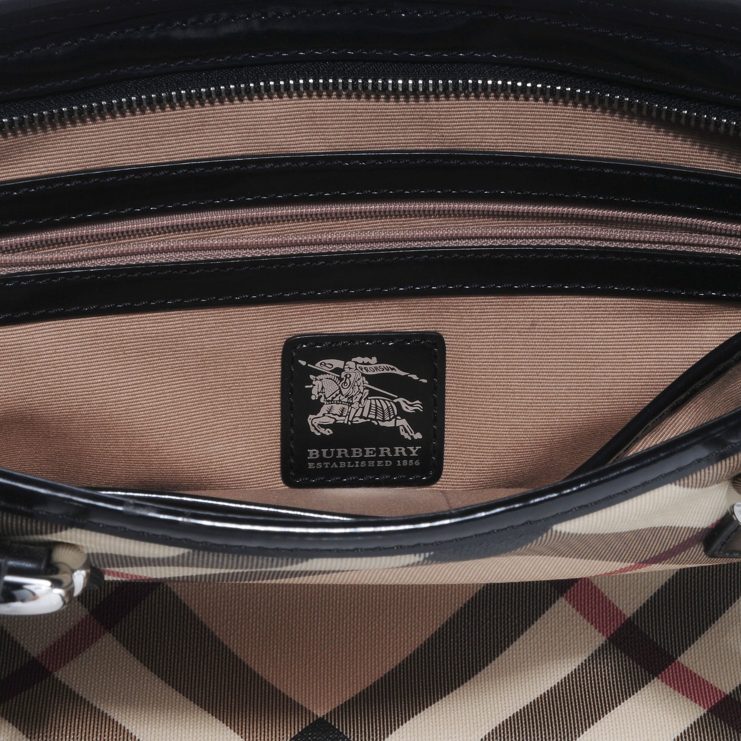Nova Check Medium Tote Black